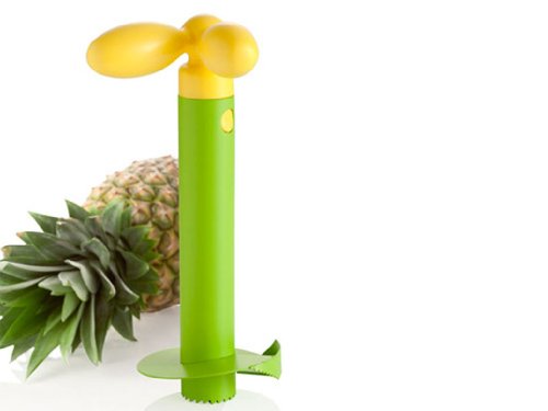 Brandani Taglia Ananas Verde/Giallo Antiaderente Inox