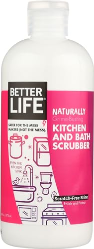 Better Life Sink Cleaner, Stainless Steel Sink Cleaner, Kitchen and Bath Scrubber, Tub and Tile scrubber, 16 Ounce, Pack of 1
