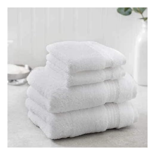 Charisma New Soft and Luxurious 4 Piece Towel Set | 2 Hand Towels and 2 Wash Cloths (White)