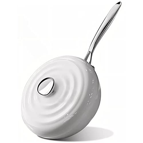 Ailwyn 11” Nonstick Sauté Pan With Lid – Nonstick Frying Pan, Wok Pan Wih Lid, Deep Frying Pan,All-In-One Pan,Oven Safe,All Stovetops Compatible,Non Toxic,Ptfe & Pfoa Free,4,5 Qt Capacity,Pearl White #TOP25