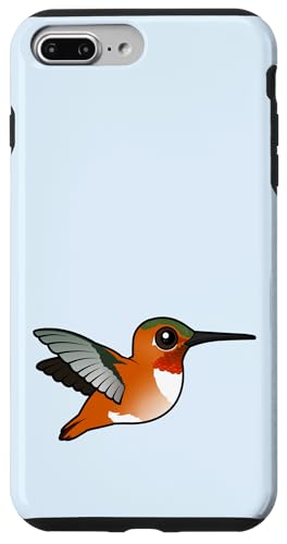Cute Cartoon Rufous Hummingbird in Flight Birdorable Bird Case