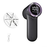 Elektrischer Stoffrasierer mit intelligentem LED-Display, wiederaufladbarer Fusselentferner für Kleidung, 5 verstellbare Einstellungen für Pullover, Decken, Polster, tragbare Utensilien für Zuhause