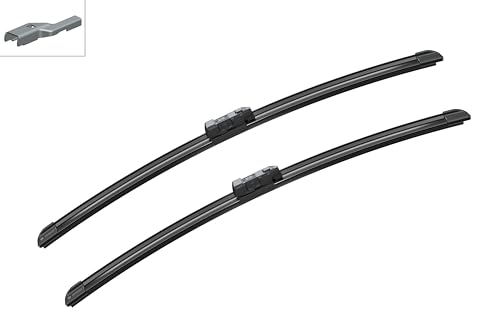 Image of BOSCH 3397009051 AeroTwin Wiper Blades - Set of 2 (21 inch & 21 inch) Top Lock 19mm | Driver and Passenger Side Original Equipment Replacement Blades