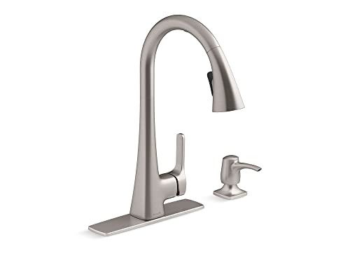 Kohler R26281-Sd-Vs Maxton Touchless Pull-Down Kitchen Faucet With Soap/Lotion Dispenser, Vibrant Stainless #TOP7