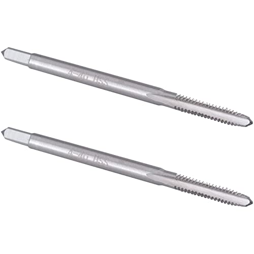 Burkit 2pcs No 4-40 UNC Thread Tap Right Hand, HSS 4 x 40 UNC Straight Fluted Machine Tap by Burkit - Used condition - US$8.90