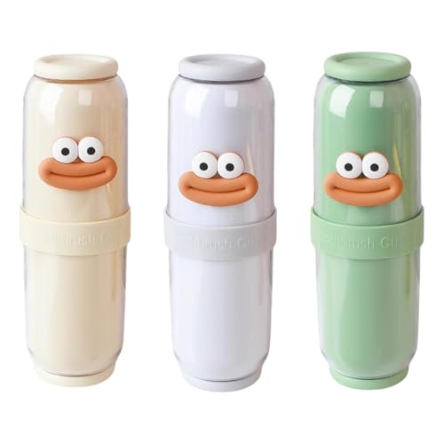 Space-Saving Toothbrush Cup, Multipurpose Toothpaste Holder, Toothbrush Organizer Cup, Portable Toothpaste Container, Funny Mout