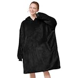 LetsFunny Blanket Hoodie,Oversized Wearable Sherpa Fleece Blanket Sweatshirt,Super Soft Warm Cozy with Giant Pocket,Gifts for Women Men Adults Teenagers, One Size Fits All