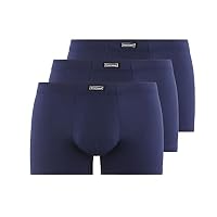 bruno banani Boxershorts Herren Soft Micro Mikrofaser - 3er Pack - Marine – Ansicht 2