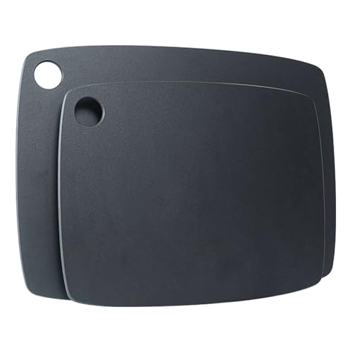 Schneidebretter aus Holzfaser, 2er-Set, Spülmaschinenfest, Hohe Dichte, Antiporös, BPA-frei, Messerfreundlich, Ideal zum Schneiden von Fleisch, Gemüse, Käse und Brot