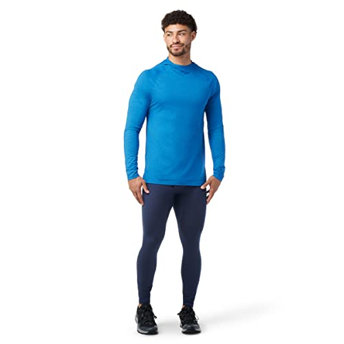 Smartwool Moletom masculino Merino Sport lã merino (ajuste normal), azul Laguna, pequeno
