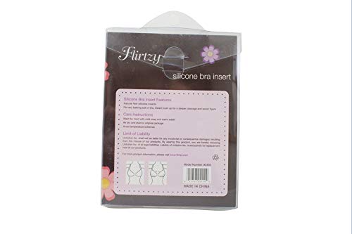 Flirtzy Womens Silicone Bra Inserts and Enhancers Waterproof Push Up Bra Pads Chicken Cutlets Add a Cup Size Bra Padding Clear - Thumbnail 6