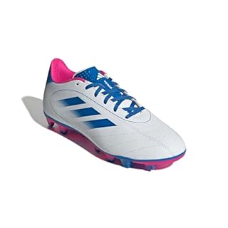 Adidas Unisex-Adult Goletto IX Firm Ground/Multi Ground Soccer, White/Bright Royal/Team Shock Pink, 11