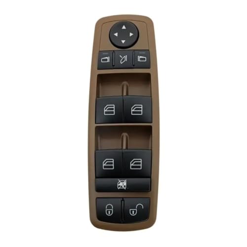 Interrupteur de lève-vitre pour Benz Classe A B GL W169 W245 bouton marron rabattable