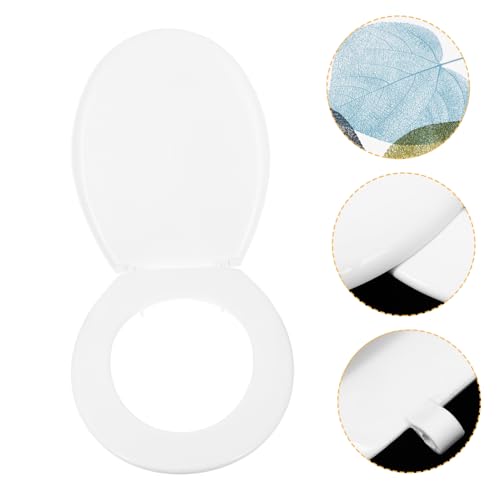 HOMSFOU Copriwater in Plastica Coperchio Del Sedile Del Water Per Uso Domestico Sostituzione Resistente e Facile Da Installare