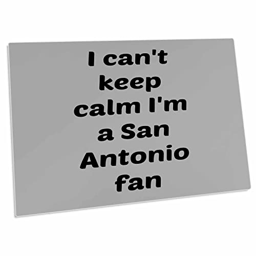 3Drose I Cant Keep Calm Im A San Antonio Fan, Gray, Black - Desk Pad Place Mats (Dpd-172863-1) #TOP6