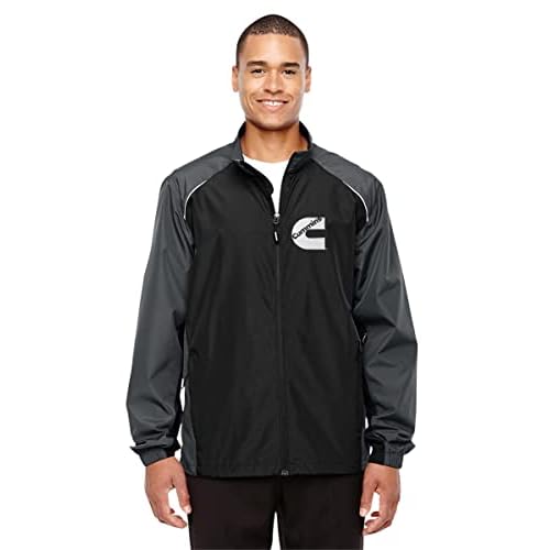JH DESIGN GROUP Men’s Cummins Logo Lightweight Nylon Windbreaker Jacket