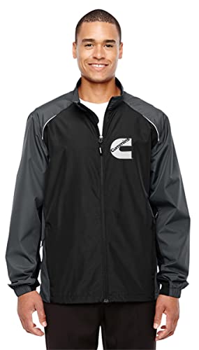 JH DESIGN GROUP Men's Cummins Logo Lightweight Nylon Windbreaker Jacket