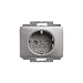 Produktbild Busch-Jaeger 20 EUC-20 SCHUKO Steckdosen-Einsatz Platin 2CKA002011A1417