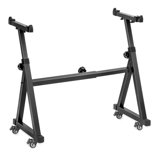 AODSK Keyboard Stand Heavy Duty- Z Style Adjustable and Portable Heavy Duty Piano Stand for Kids and Adults,Height and Width Adjustable Fits for 61-88 Keys Electric Pianos by AODSK - Used condition - US$28.83