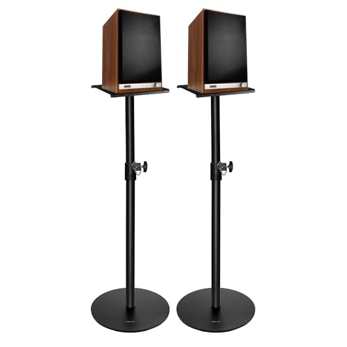 Image of Softline Pro SP 801R Heavy Duty Studio Monitor Stand with Round Base (Set of 2)
