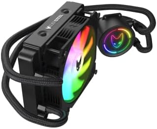 Oversteel ZIRCON Liquid Cooler 120mm, All-in-one System with 3-step installation, Optimised Heat Transfer, Compatible with Intel and AMD AM4, Color Black