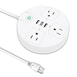 YAGALA Smart Power Strip, WiFi Surge Protector with Switch Control, 3 Individually Controlled Smart AC Plugs & 3 USB Fast Charging Ports, Compatible with Alexa and Google Home Voice Control