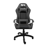 Cadeira Gamer Syrax Ergonômica com Ajuste de Altura e Estrutura Reforçada que Suporta 120kg Preta - CH36BK ELG