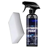 Usage Étendu : Conçu comme une mousse nettoyante multi-usages, il élimine les taches incrustées sur toutes les surfaces intérieures de la voiture. Il assure un résultat net et bien entretenu qui redynamise l'habitacle, en faisant un outil pour le nettoyage des désordres quotidiens.