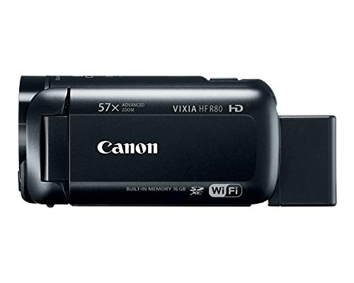 Filmadora Vixia HF R80, Canon 123456, Preto