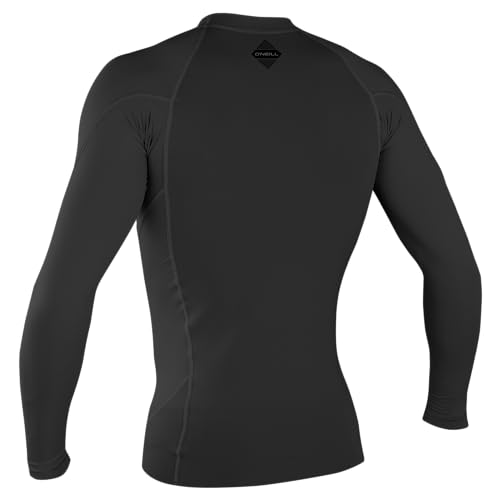 O'Neill Men's Hyperfreak 1mm Neoprene/Skins Long Sleeve Top, Black/Black, Large by O'NEILL - Image 2