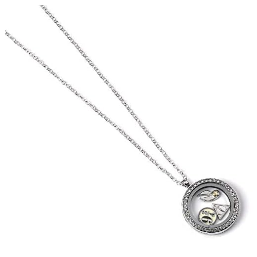 Officiell Harry Potter flytande berlock medaljong halsband av The Carat Shop
