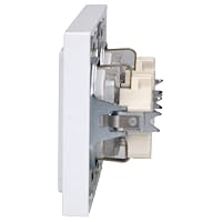 Busch-Jaeger future® linear Komplett-Set: 2x 20 EUCKS-84 SCHUKO Schutzkontakt-Steckdose mit erhöhtem Berührungsschutz (Safety+) + 1722-84K Abdeckrahmen 2-fach, studioweiß – Ansicht 2