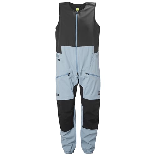Helly-Hansen HP Foil Flyer Salopette for Men - Waterproof Sailing Salopette with Breathable Fabric & Adjustable Straps, 561 Windy Blue - L