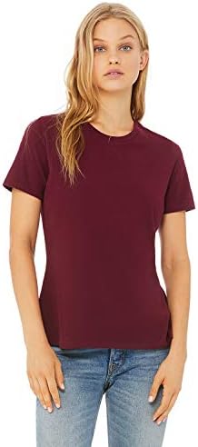 Bella + Canvas Ladies' Relaxed Jersey Short-Sleeve T-Shirt M MAROON