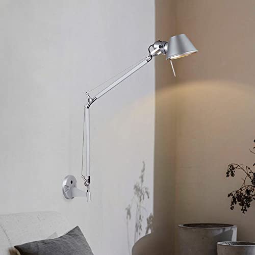 Lámparas de pared ajustables E27 con interruptor integrado y brazo móvil 2