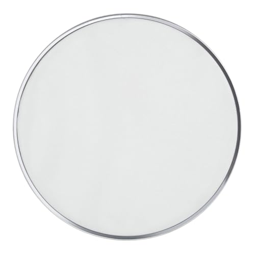 LIFKOME Drum Kit Practice Drum Shield Drum Mute Pads Drumheads Dampener Drum Mute Head for Sound Simple Drum Practice Acoustic Drum Mutes Drum Practice Pad Silent Snare Drum White Metal