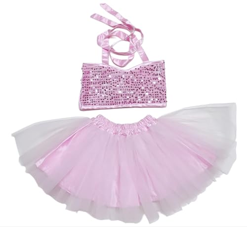 Image of TILISM Baby Girl Crop top&skritfancy Dress (RED,Blue,Pink)