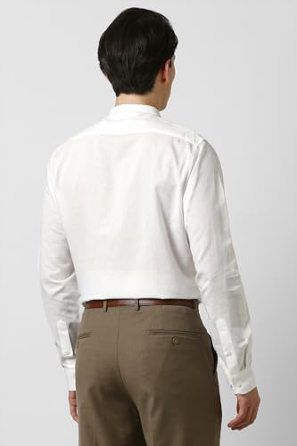Image of Van Heusen Men Cotton Solid Regular Fit Shirt