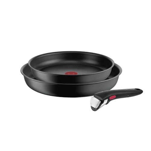 Tefal L7649343 - Juego de 2 sartenes de 22 y 26 cm con mango Ingenio Ultimate para todo tipo de fuegos e inducción