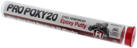 Aqua Plumb Hercules Pro Poxy 20 4 oz. Epoxy Putty, Dark Gray/Black