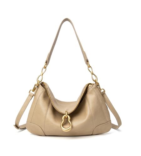KingTo Shoulder Bag for Women Small Hobo Purse with Metal