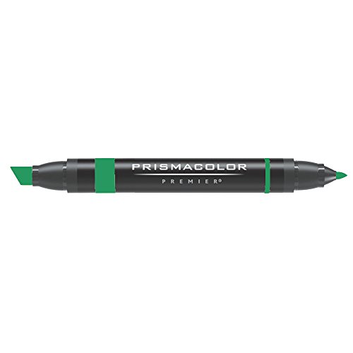 Prismacolor Double-Ended Marker, Broad and Fine Tip, PM186 Emerald (25)