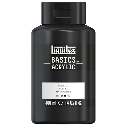 Liquitex 8870335 Basics - peinture acrylique, peinture artistique monopigmentée, résistante à la lumière, qualité archive, finition satinée, pot de 400...