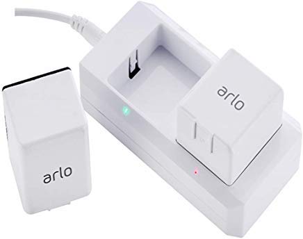 Skyworld Battery Charger Station for Arlo,Dual Rechargeable Batteries Charging Station Compatible with Arlo Pro/Pro 2/Go Camera,with Fireproof Adapter (Note: Battery NOT Included)