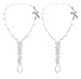 Crystal Pearl Beads Barefoot Sandals Wedding Jewelry Foot Ring Anklet Chain