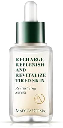 MADECA DERMA Revitalizing Facial Serum with Centella Asiatica, Niacinamide, Collagen & Hyaluronic Acid โ Korean Skincare for Hydration, Skin Repair & Moisturizing Dry Skin, CICA Serum (1.69 fl oz)