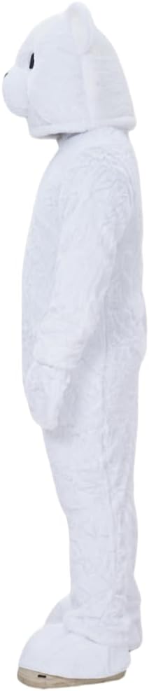 White Teddy Bear Mascot Costume Adult Christmas Dress Play Costume
