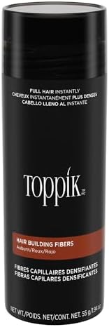Toppik Hair Building Fibers, Fill In Fine or Thinning Hair Instantly Thicker, Fuller Looking Hair 9 Shades,4 size options