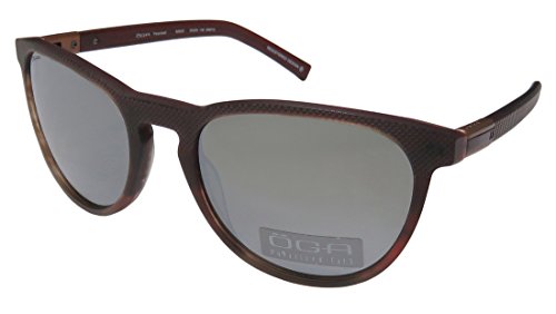 sienna rims - Oga 8262o For Ladies/Women Designer Full-Rim Shape Polarized Lenses Flexible Hinges Sunglasses/Shades (55-20-135, Matte Burgundy/Sienna)