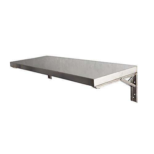 Table pliante murale cuisine acier inoxydable table à abattant rabattable - 2